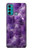 W3713 Purple Quartz Amethyst Graphic Printed Hülle Schutzhülle Taschen und Leder Flip für Motorola Moto G60, G40 Fusion