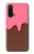 W3754 Strawberry Ice Cream Cone Hülle Schutzhülle Taschen und Leder Flip für OnePlus Nord CE 5G