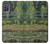 W3674 Claude Monet Footbridge and Water Lily Pool Hülle Schutzhülle Taschen und Leder Flip für Motorola Moto G10 Power