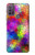 W3677 Colorful Brick Mosaics Hülle Schutzhülle Taschen und Leder Flip für Motorola Moto G10 Power