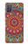 W3694 Hippie Art Pattern Hülle Schutzhülle Taschen und Leder Flip für Motorola Moto G10 Power