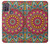 W3694 Hippie Art Pattern Hülle Schutzhülle Taschen und Leder Flip für Motorola Moto G10 Power