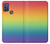 W3698 LGBT Gradient Pride Flag Hülle Schutzhülle Taschen und Leder Flip für Motorola Moto G10 Power