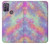 W3706 Pastel Rainbow Galaxy Pink Sky Hülle Schutzhülle Taschen und Leder Flip für Motorola Moto G10 Power