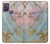 W3717 Rose Gold Blue Pastel Marble Graphic Printed Hülle Schutzhülle Taschen und Leder Flip für Motorola Moto G10 Power