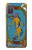 W3746 Tarot Card The World Hülle Schutzhülle Taschen und Leder Flip für Motorola Moto G10 Power