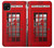 W0058 British Red Telephone Box Hülle Schutzhülle Taschen und Leder Flip für Samsung Galaxy A22 5G