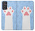 W3618 Cat Paw Hülle Schutzhülle Taschen und Leder Flip für Samsung Galaxy Quantum 2