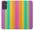 W3678 Colorful Rainbow Vertical Hülle Schutzhülle Taschen und Leder Flip für Samsung Galaxy Quantum 2