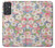 W3688 Floral Flower Art Pattern Hülle Schutzhülle Taschen und Leder Flip für Samsung Galaxy Quantum 2