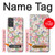 W3688 Floral Flower Art Pattern Hülle Schutzhülle Taschen und Leder Flip für Samsung Galaxy Quantum 2