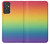W3698 LGBT Gradient Pride Flag Hülle Schutzhülle Taschen und Leder Flip für Samsung Galaxy Quantum 2