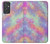W3706 Pastel Rainbow Galaxy Pink Sky Hülle Schutzhülle Taschen und Leder Flip für Samsung Galaxy Quantum 2