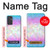 W3747 Trans Flag Polygon Hülle Schutzhülle Taschen und Leder Flip für Samsung Galaxy Quantum 2