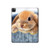 W0242 Cute Rabbit Tablet Hülle Schutzhülle Taschen für iPad Pro 12.9 (2022,2021,2020,2018, 3rd, 4th, 5th, 6th)