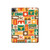 W1873 Western Pattern Tablet Hülle Schutzhülle Taschen für iPad Pro 12.9 (2022,2021,2020,2018, 3rd, 4th, 5th, 6th)