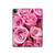 W2943 Pink Rose Tablet Hülle Schutzhülle Taschen für iPad Pro 12.9 (2022,2021,2020,2018, 3rd, 4th, 5th, 6th)