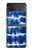 W3671 Blue Tie Dye Hard Case For Samsung Galaxy Z Flip 3 5G