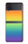 W3698 LGBT Gradient Pride Flag Hard Case For Samsung Galaxy Z Flip 3 5G