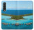 W0844 Bora Bora Island Hülle Schutzhülle Taschen Flip für Samsung Galaxy Z Fold 3 5G