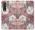W3716 Rose Floral Pattern Hülle Schutzhülle Taschen Flip für Samsung Galaxy Z Fold 3 5G