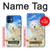 W3794 Arctic Polar Bear in Love with Seal Paint Hülle Schutzhülle Taschen und Leder Flip für iPhone 12 mini