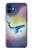 W3802 Dream Whale Pastel Fantasy Hülle Schutzhülle Taschen und Leder Flip für iPhone 12 mini