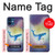 W3802 Dream Whale Pastel Fantasy Hülle Schutzhülle Taschen und Leder Flip für iPhone 12 mini