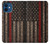 W3804 Fire Fighter Metal Red Line Flag Graphic Hülle Schutzhülle Taschen und Leder Flip für iPhone 12 mini