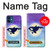 W3807 Killer Whale Orca Moon Pastel Fantasy Hülle Schutzhülle Taschen und Leder Flip für iPhone 12 mini