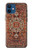 W3813 Persian Carpet Rug Pattern Hülle Schutzhülle Taschen und Leder Flip für iPhone 12 mini