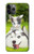 W3795 Grumpy Kitten Cat Playful Siberian Husky Dog Paint Hülle Schutzhülle Taschen und Leder Flip für iPhone 11 Pro