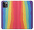 W3799 Cute Vertical Watercolor Rainbow Hülle Schutzhülle Taschen und Leder Flip für iPhone 11 Pro