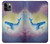 W3802 Dream Whale Pastel Fantasy Hülle Schutzhülle Taschen und Leder Flip für iPhone 11 Pro