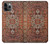 W3813 Persian Carpet Rug Pattern Hülle Schutzhülle Taschen und Leder Flip für iPhone 11 Pro