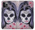 W3821 Sugar Skull Steam Punk Girl Gothic Hülle Schutzhülle Taschen und Leder Flip für iPhone 11 Pro