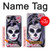 W3821 Sugar Skull Steam Punk Girl Gothic Hülle Schutzhülle Taschen und Leder Flip für iPhone XR