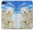W3794 Arctic Polar Bear in Love with Seal Paint Hülle Schutzhülle Taschen und Leder Flip für iPhone 7, iPhone 8, iPhone SE (2020) (2022)