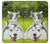 W3795 Grumpy Kitten Cat Playful Siberian Husky Dog Paint Hülle Schutzhülle Taschen und Leder Flip für iPhone 7, iPhone 8, iPhone SE (2020) (2022)