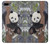 W3793 Cute Baby Panda Snow Painting Hülle Schutzhülle Taschen und Leder Flip für iPhone 7 Plus, iPhone 8 Plus