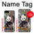 W3793 Cute Baby Panda Snow Painting Hülle Schutzhülle Taschen und Leder Flip für iPhone 7 Plus, iPhone 8 Plus