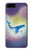 W3802 Dream Whale Pastel Fantasy Hülle Schutzhülle Taschen und Leder Flip für iPhone 7 Plus, iPhone 8 Plus