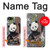 W3793 Cute Baby Panda Snow Painting Hülle Schutzhülle Taschen und Leder Flip für iPhone 5C