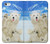 W3794 Arctic Polar Bear in Love with Seal Paint Hülle Schutzhülle Taschen und Leder Flip für iPhone 5C