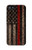 W3804 Fire Fighter Metal Red Line Flag Graphic Hülle Schutzhülle Taschen und Leder Flip für iPhone 5C