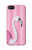 W3805 Flamingo Pink Pastel Hülle Schutzhülle Taschen und Leder Flip für iPhone 5C