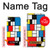 W3814 Piet Mondrian Line Art Composition Hülle Schutzhülle Taschen und Leder Flip für iPhone 5C