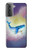 W3802 Dream Whale Pastel Fantasy Hülle Schutzhülle Taschen und Leder Flip für Samsung Galaxy S21 Plus 5G, Galaxy S21+ 5G