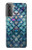 W3809 Mermaid Fish Scale Hülle Schutzhülle Taschen und Leder Flip für Samsung Galaxy S21 Plus 5G, Galaxy S21+ 5G