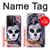 W3821 Sugar Skull Steam Punk Girl Gothic Hülle Schutzhülle Taschen und Leder Flip für Samsung Galaxy S21 Ultra 5G